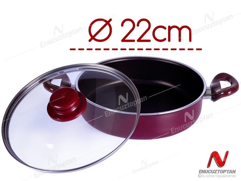 Cem Pırlanta Teflon Karnıyarık Tencere 22cm | ID3850