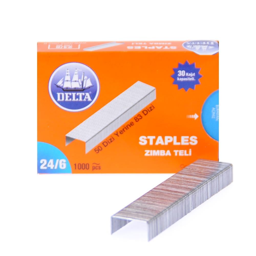Delta No: 24/6 Zımba Teli 1000'li Paket | ID5101