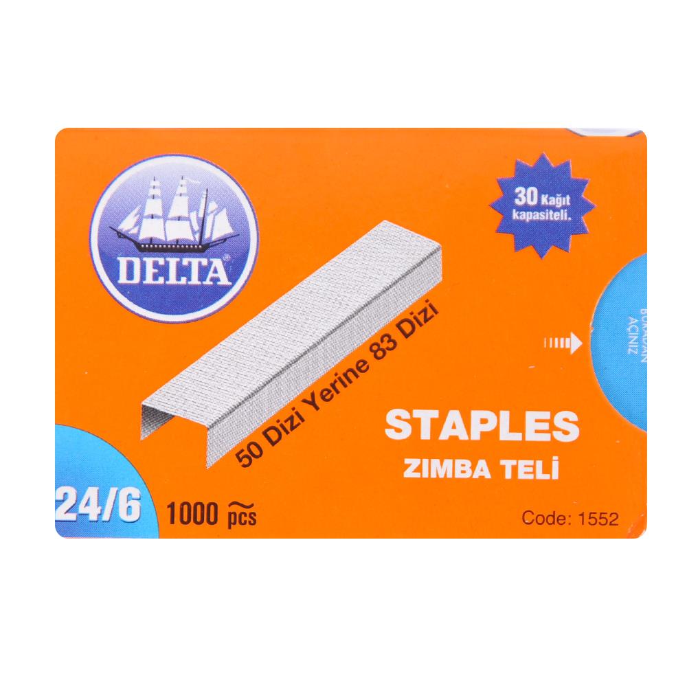 Delta No: 24/6 Zımba Teli 1000'li Paket | ID5101