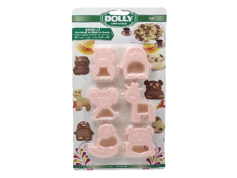 Dolly Y-241 Hayvan Şekilli Kurabiye Kalıbı 5'li | ID4783
