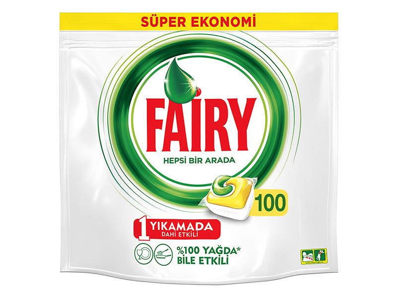 Fairy Bulaşık Makinesi Kapsülü Limon Kokulu 100 Tablet | ID4137