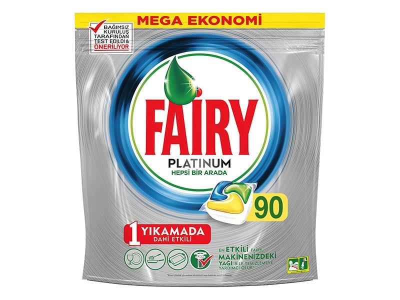 Fairy Platinum Bulaşık Makinesi Kapsülü Limon Kokulu 90 Tablet | ID4143
