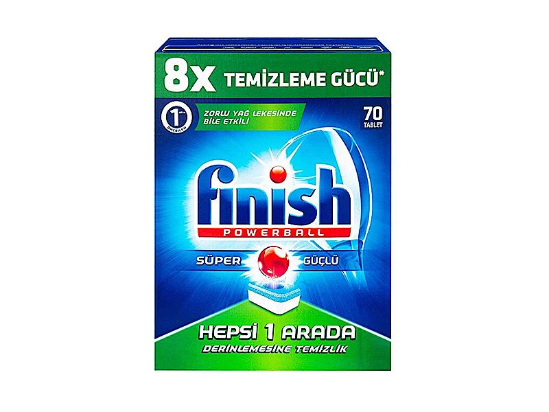 Finish Bulaşık Yıkama Tableti PowerBall Hepsi Bir Arada 70 Tablet | ID4145