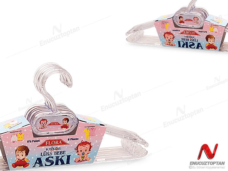Flora 140 Kristal Bebek Askılık 6'lı | ID3324