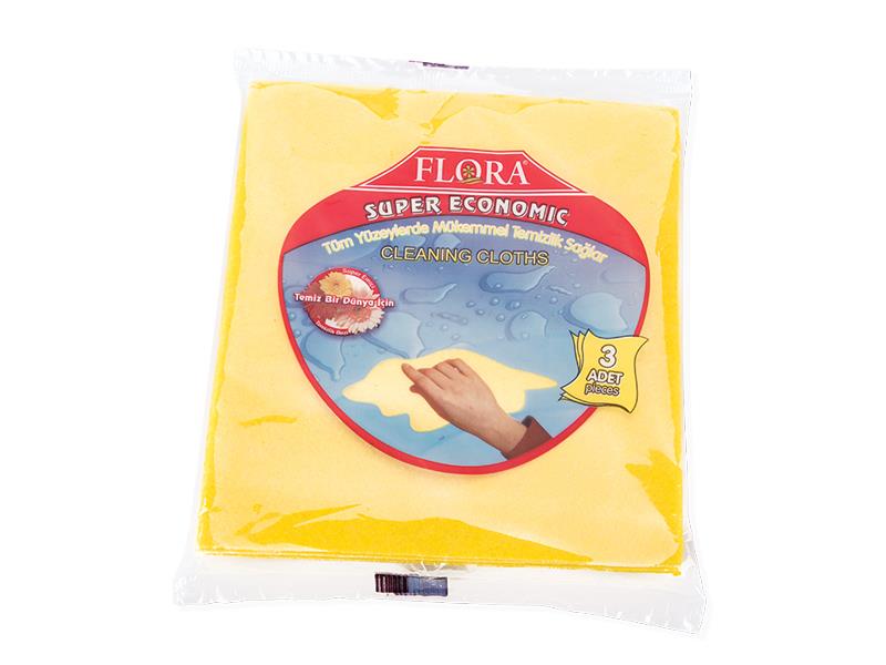 Flosoft 027 Temizlik Bezi 3'lü Paket | ID3234