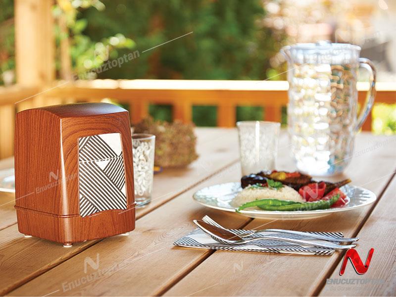 Flosoft 097 Peçetelik Ahşap Kaplamalı Dikey | ID3173