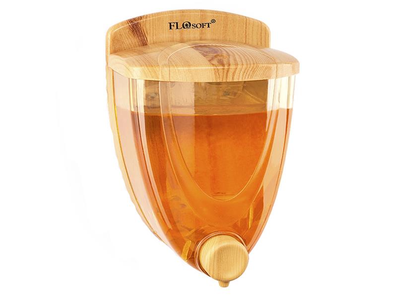 Flosoft 259 Sıvı Sabunluk Ahşap Kaplamalı 650ml | ID3206