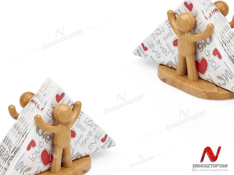 Flosoft 266 Masaüstü Havlu Peçetelik Figuranlı Meşe Kaplama | ID3178