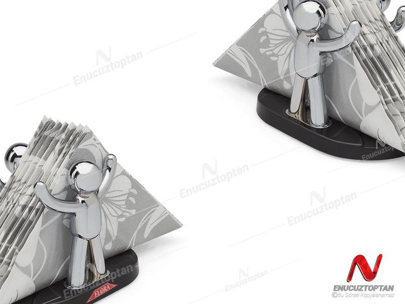 Flosoft 346 Masaüstü Havlu Peçetelik Figuranlı Krom Kaplama | ID3180