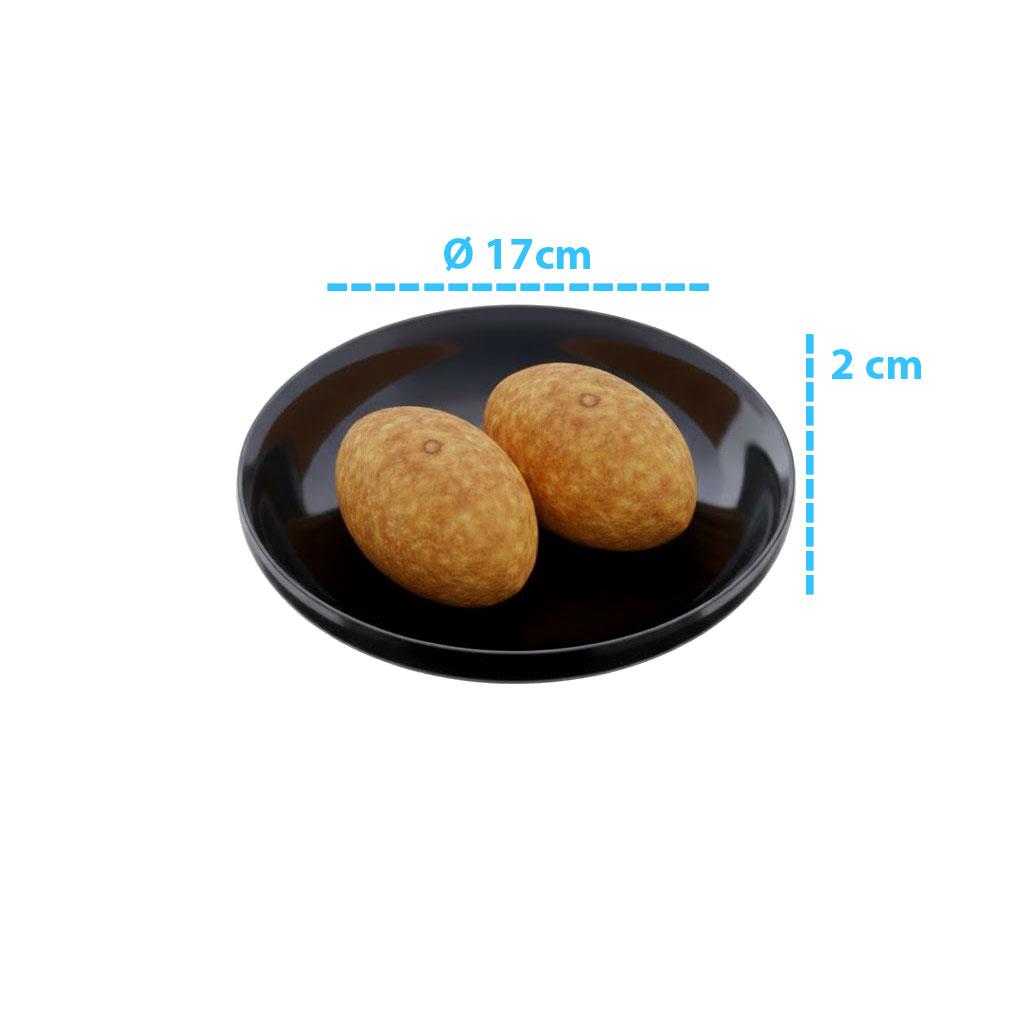 Göreme 175 Termostar Enternasyonel Servis Tabak 17cm Siyah