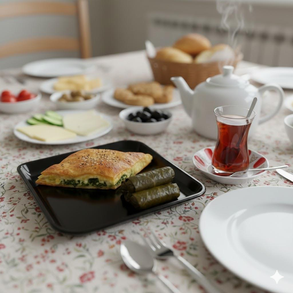 Göreme 191 Termostar Avanos Servis Tabak 15x15 cm Siyah