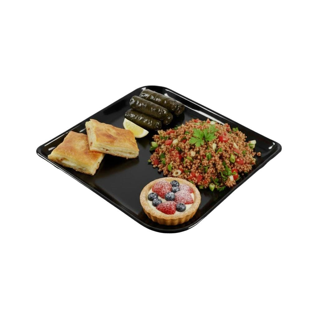 Göreme 194 Termostar Avanos Servis Tabak 27,5x27,5 cm Siyah