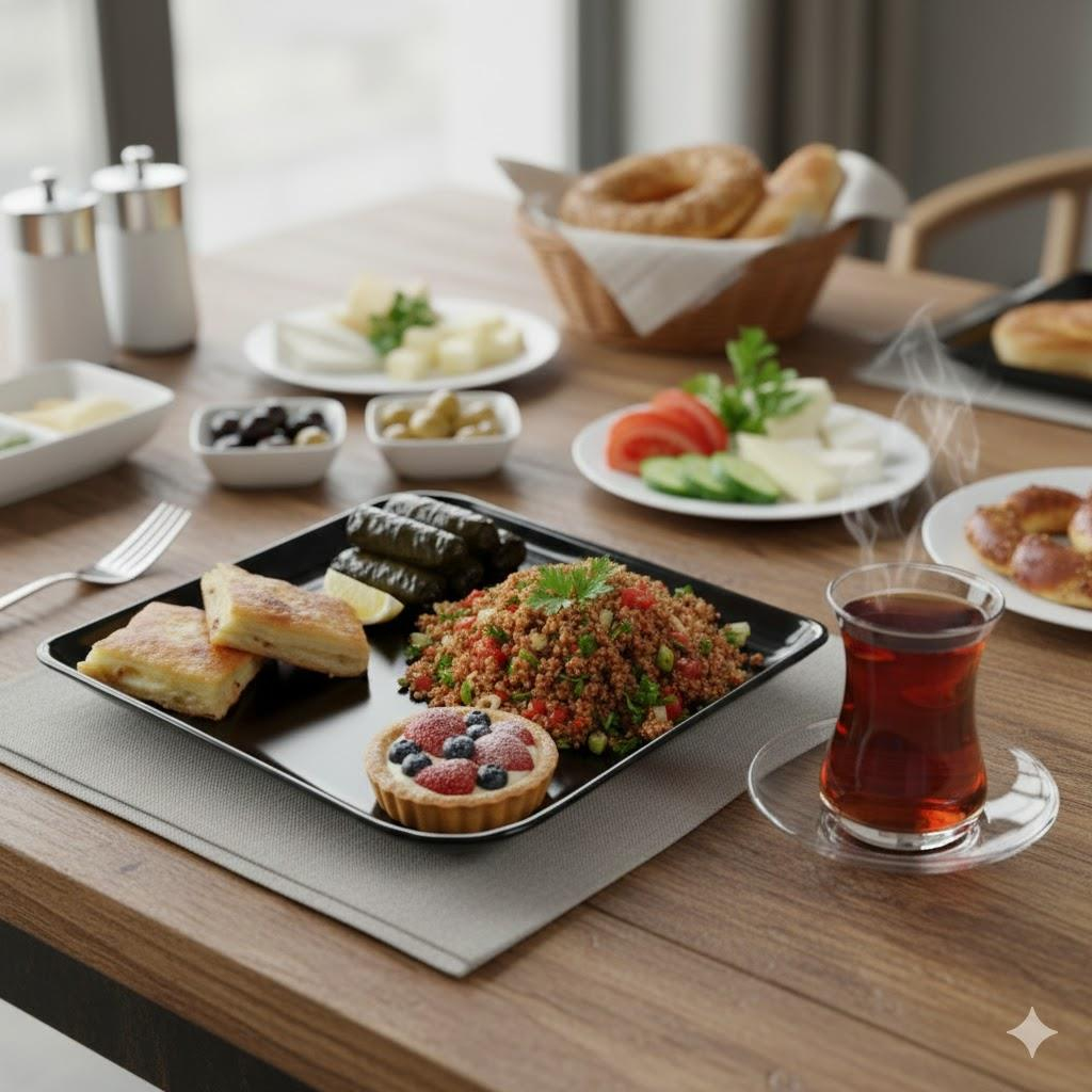 Göreme 194 Termostar Avanos Servis Tabak 27,5x27,5 cm Siyah