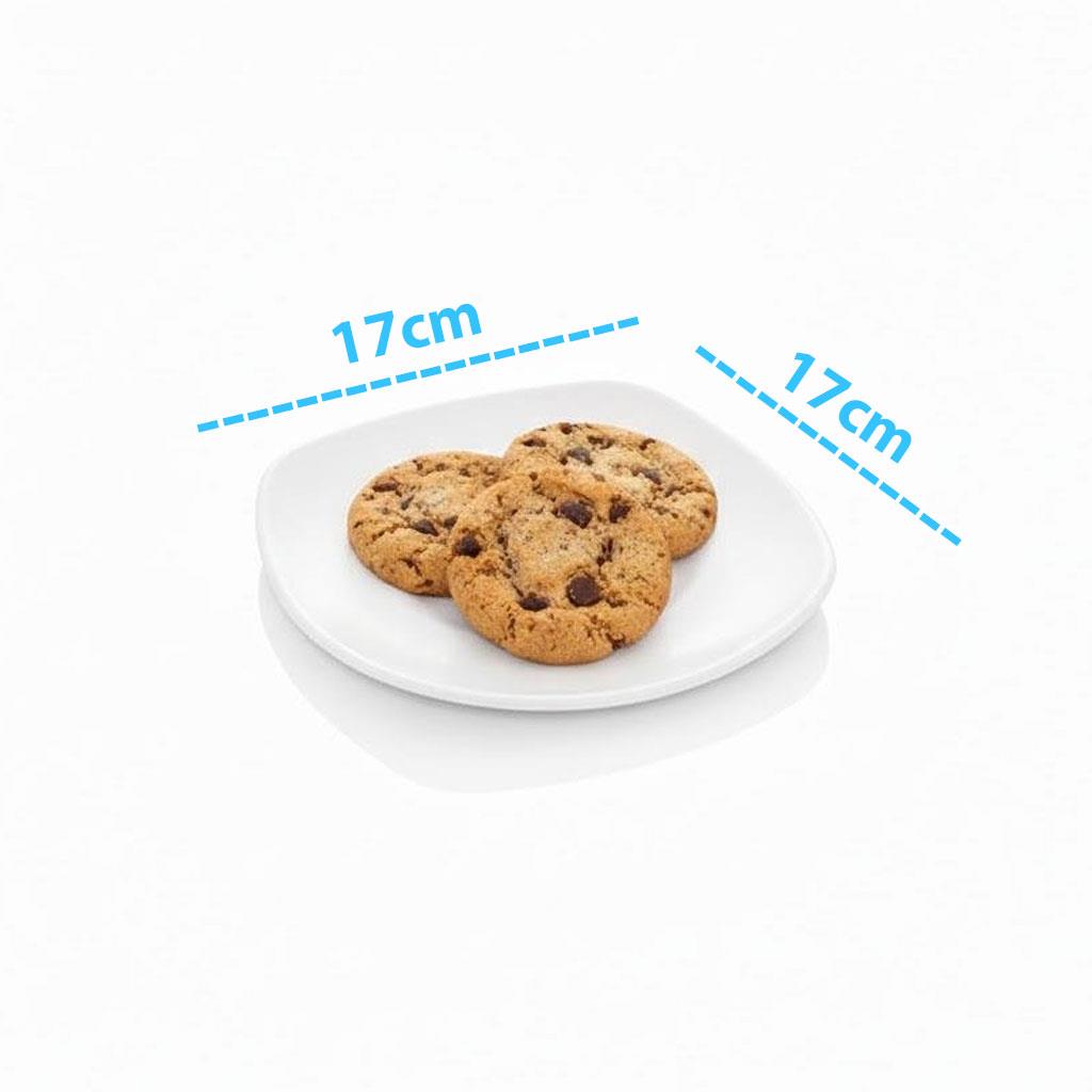 Göreme 198 Termostar Kırılmaz Melamin Mat Kare Servis Tabak 17x17cm