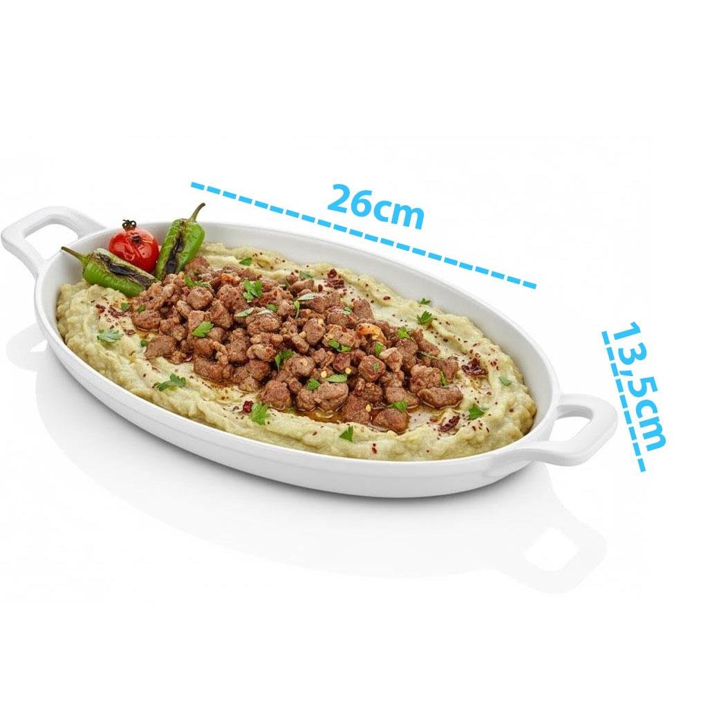 Göreme 205 Termostar Kırılmaz Melamin Mat Kulplu Tabak 26x13,5cm