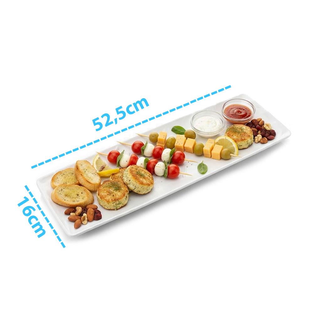 Göreme 215 Termostar Kırılmaz Melamin Mat Titanyum Sunum 52,5x16cm