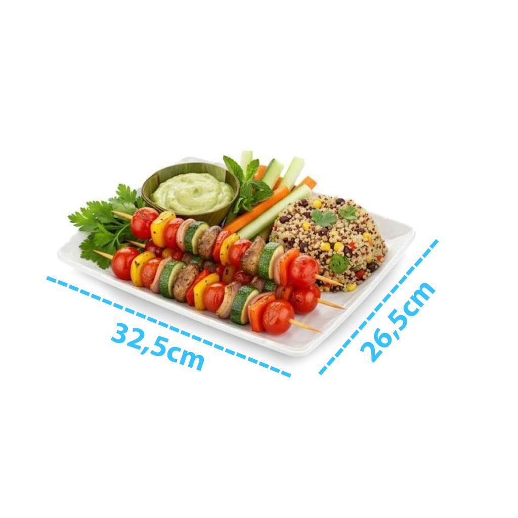 Göreme 217 Termostar Kırılmaz Melamin Mat Titanyum Sunum 32,5x26,5cm