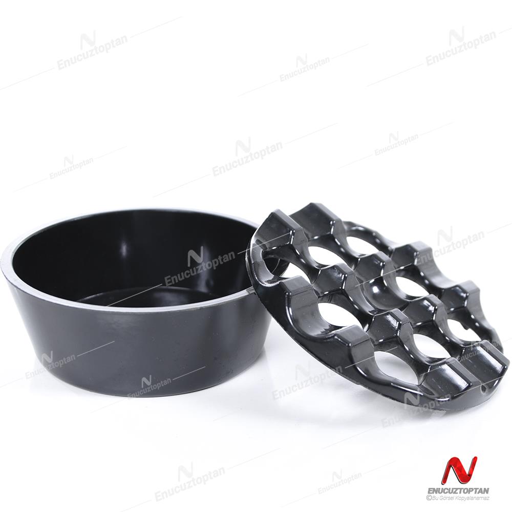 Göreme 331 Kırılmaz Melamin Yuvarlak Küllük Kapaklı 9cm | ID5559