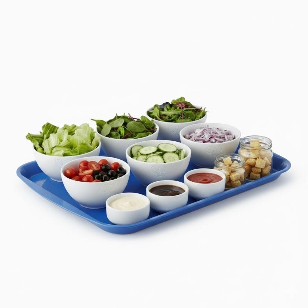 Göreme 3646 ABS Kırmızı Servis Sunum Tepsisi 36x46cm | ID5755