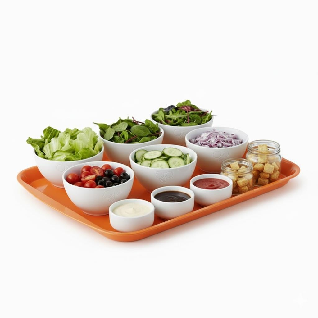 Göreme 3753 ABS Kırmızı Servis Sunum Tepsisi 37x53cm | ID5756