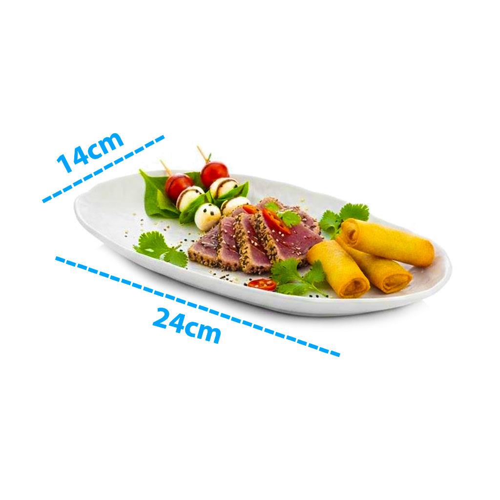 Göreme 450 Termostar Kırılmaz Melamin Mat Kaya Oval Kayık 24x14cm