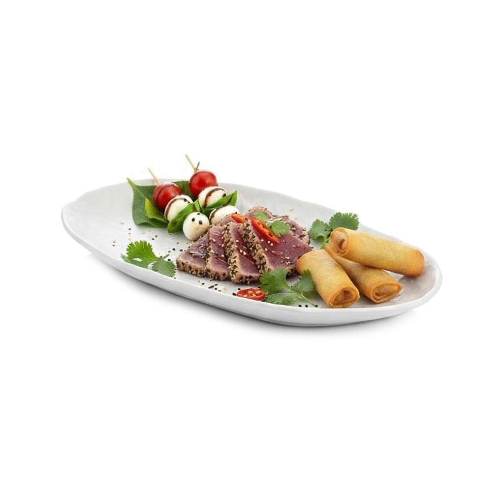 Göreme 450 Termostar Kırılmaz Melamin Mat Kaya Oval Kayık 24x14cm