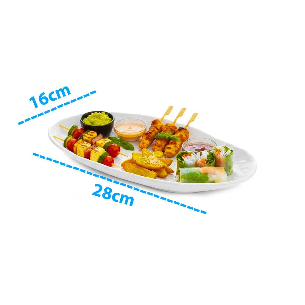Göreme 451 Termostar Kırılmaz Melamin Mat Kaya Oval Kayık 28x16cm