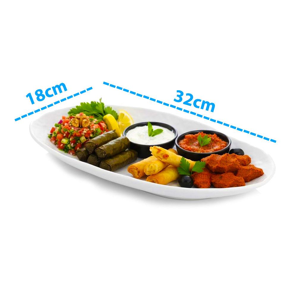 Göreme 452 Termostar Kırılmaz Melamin Mat Kaya Oval Kayık 32x18cm