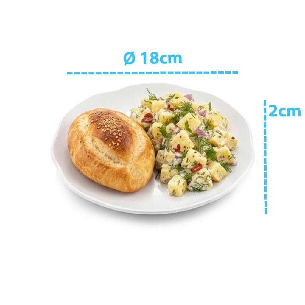 Göreme 461 Termostar Kırılmaz Melamin Mat Kaya Servis Tabak Ø18cm