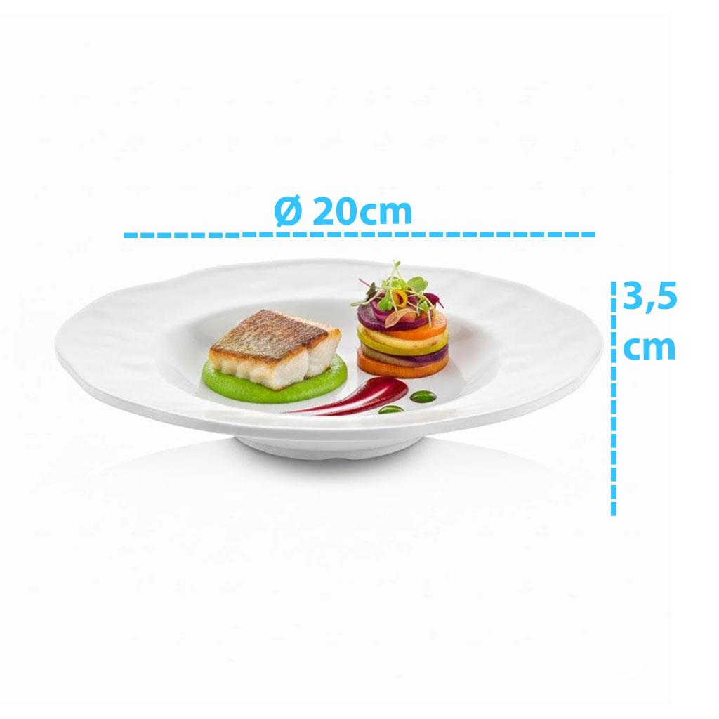 Göreme 463 Termostar Kırılmaz Melamin Mat Yemek Tabak  Ø 20cm