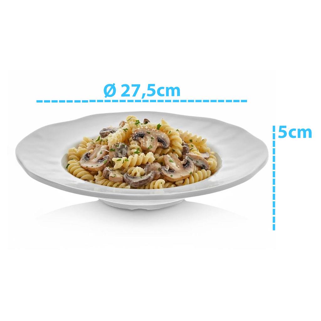 Göreme 465 Termostar Kırılmaz Melamin Mat Makarna Tabak  Ø 27,5cm