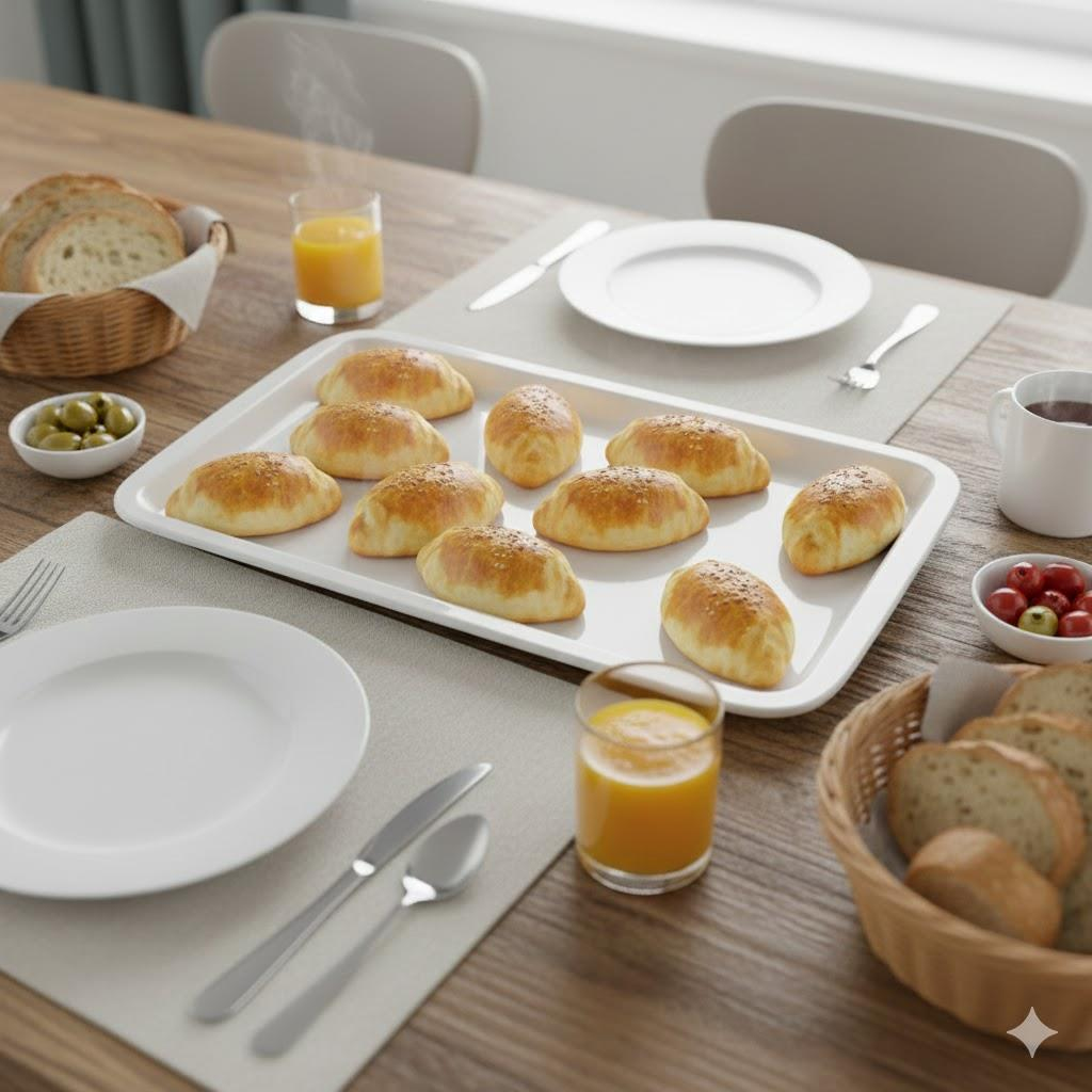 Göreme 483 Termostar Avanos Servis Tabak 35x16 cm Beyaz