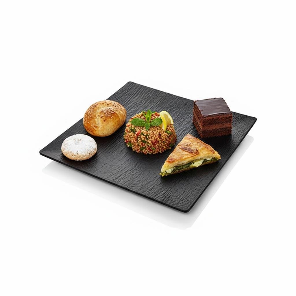 Göreme 486 Termostar Kırılmaz Melamin Mat Açık Büfe Sunum 35x35cm