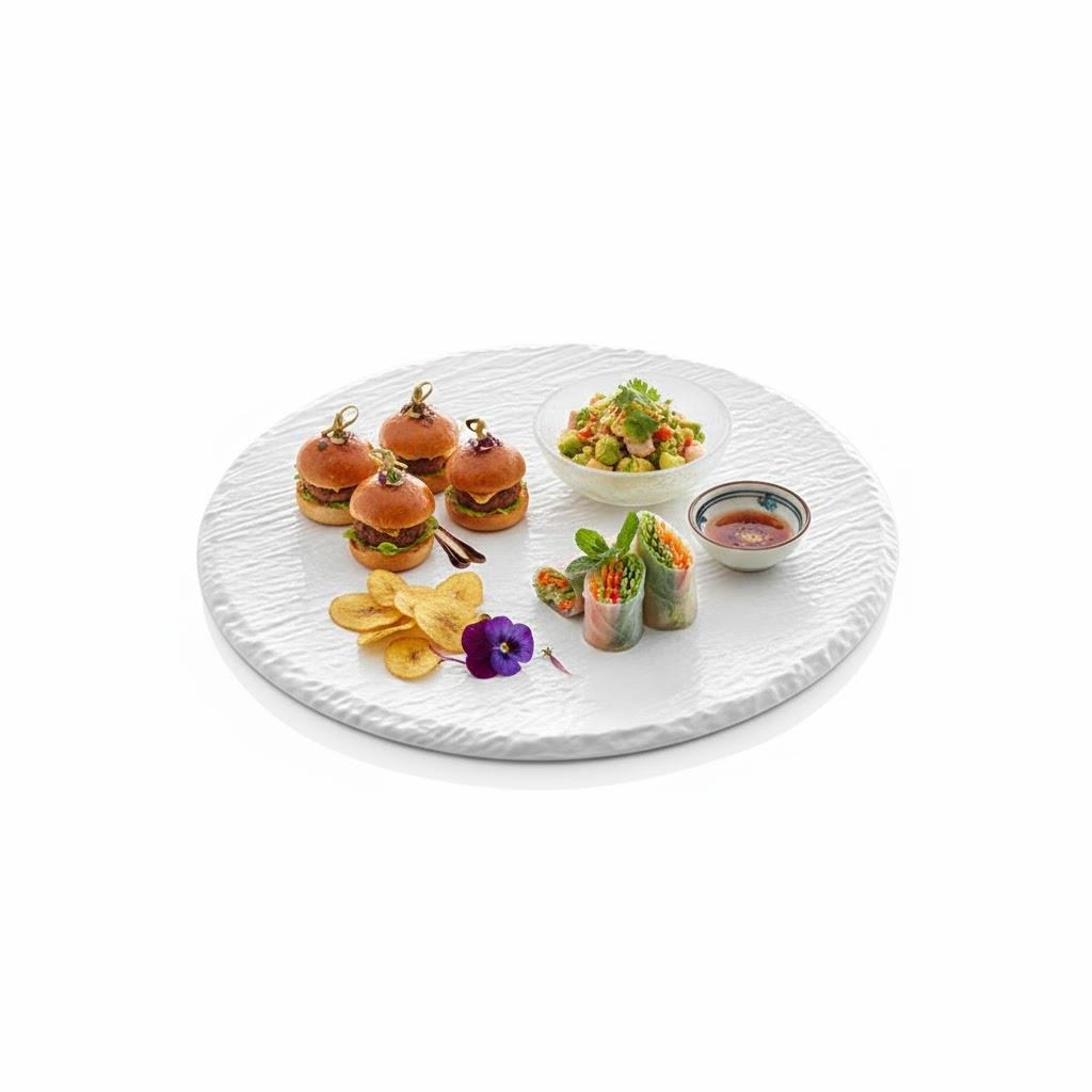 Göreme 496 Termostar Kırılmaz Melamin Taş Efekt Yuvarlak Pano Ø33cm