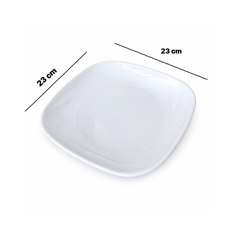 Göreme 499 Termostar Melamin Kare Servis Tabağı 23cm