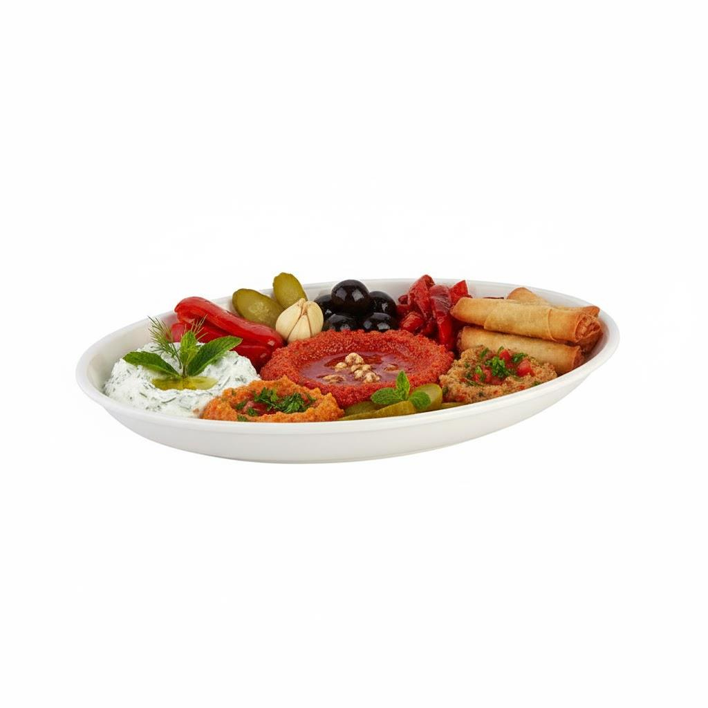 Göreme 518 Termostar Kırılmaz Melamin Oval Sunum Tabağı No:1 34cm | ID4916