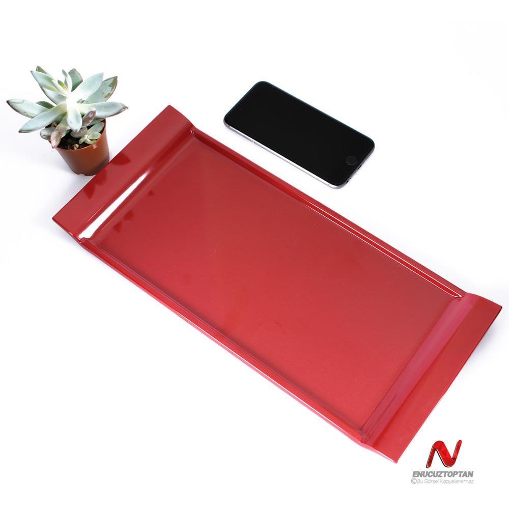 Göreme 519 Termostar Kırılmaz Melamin Kahve Pasta Sunum Tepsisi 36 cm | ID4910