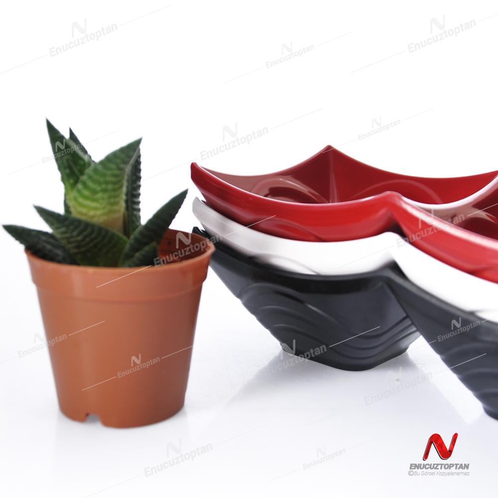 Göreme 524 Termostar Kırılmaz Melamin Üçlü Ürgüp Çerezlik Sosluk | ID4902