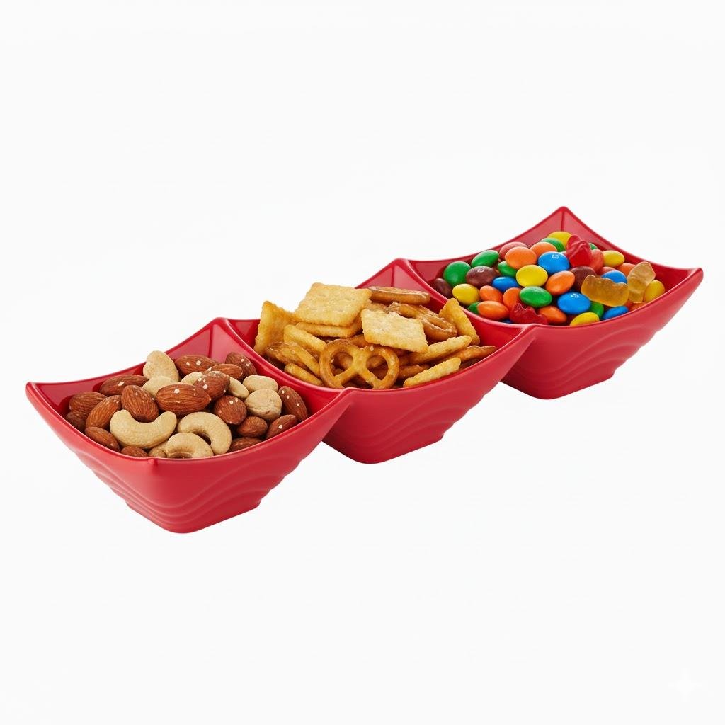 Göreme 524 Termostar Kırılmaz Melamin Üçlü Ürgüp Çerezlik Sosluk | ID4902