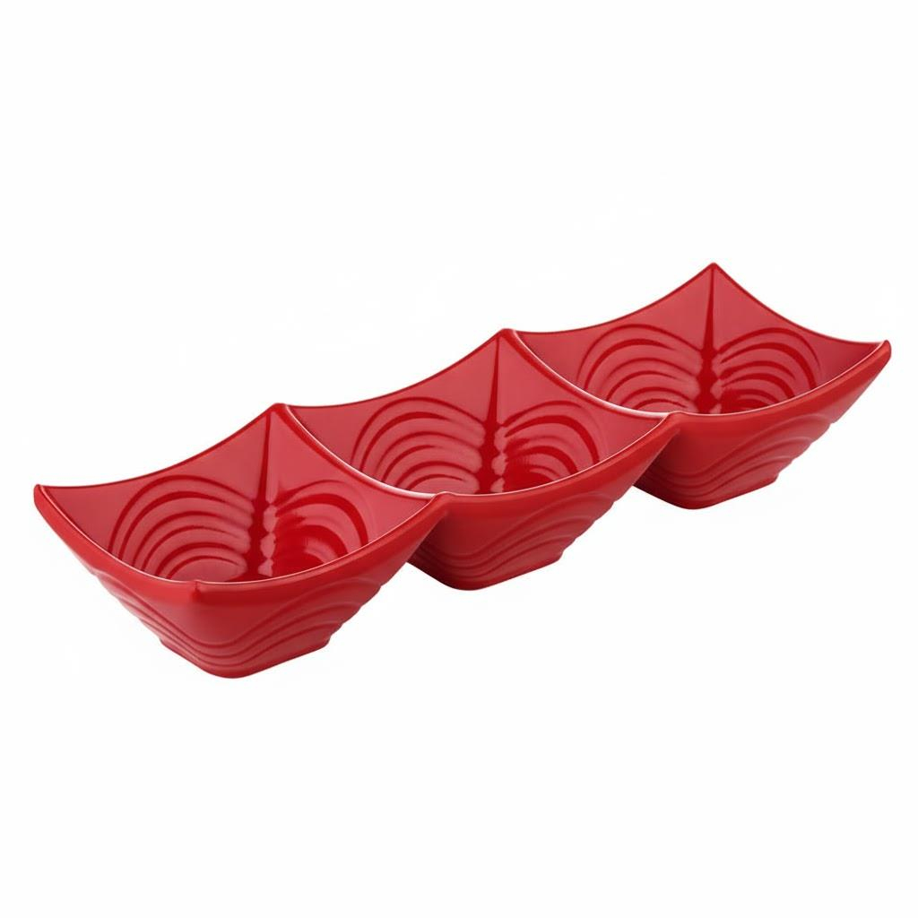 Göreme 524 Termostar Kırılmaz Melamin Üçlü Ürgüp Çerezlik Sosluk | ID4902