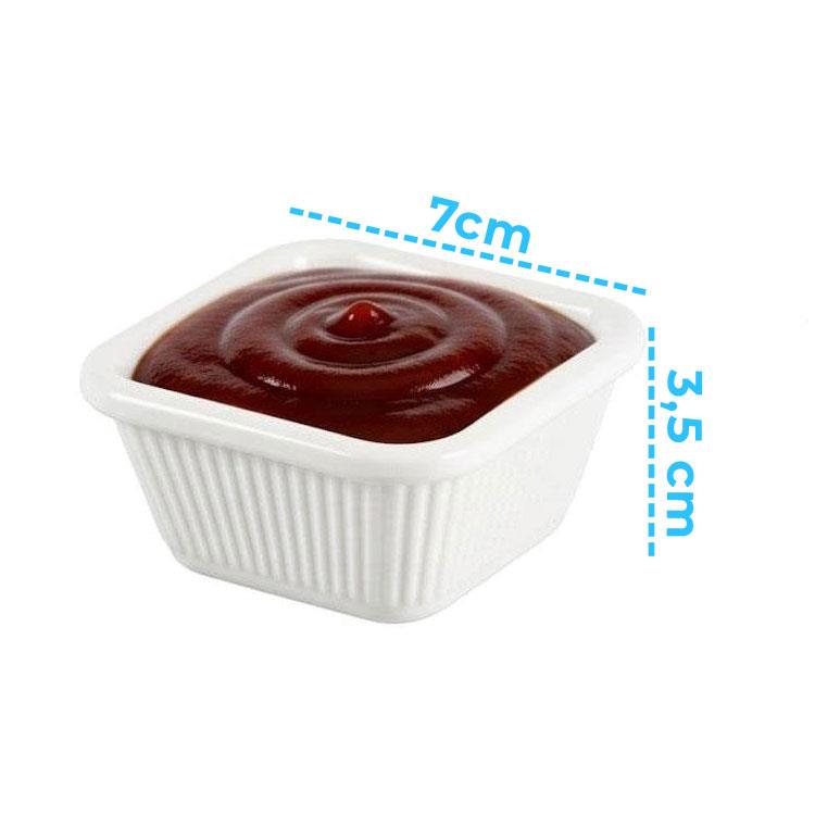 Göreme 528 Termostar Kırılmaz Melamin Sosluk Kare | ID3205