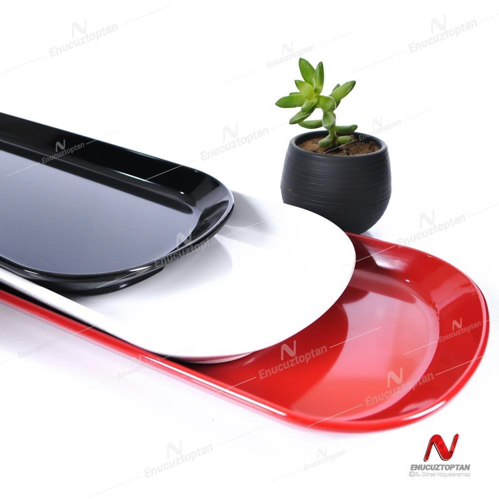 Göreme 531 Kırılmaz Melamin Uzun Servis Pide Tabağı Oval | ID3203