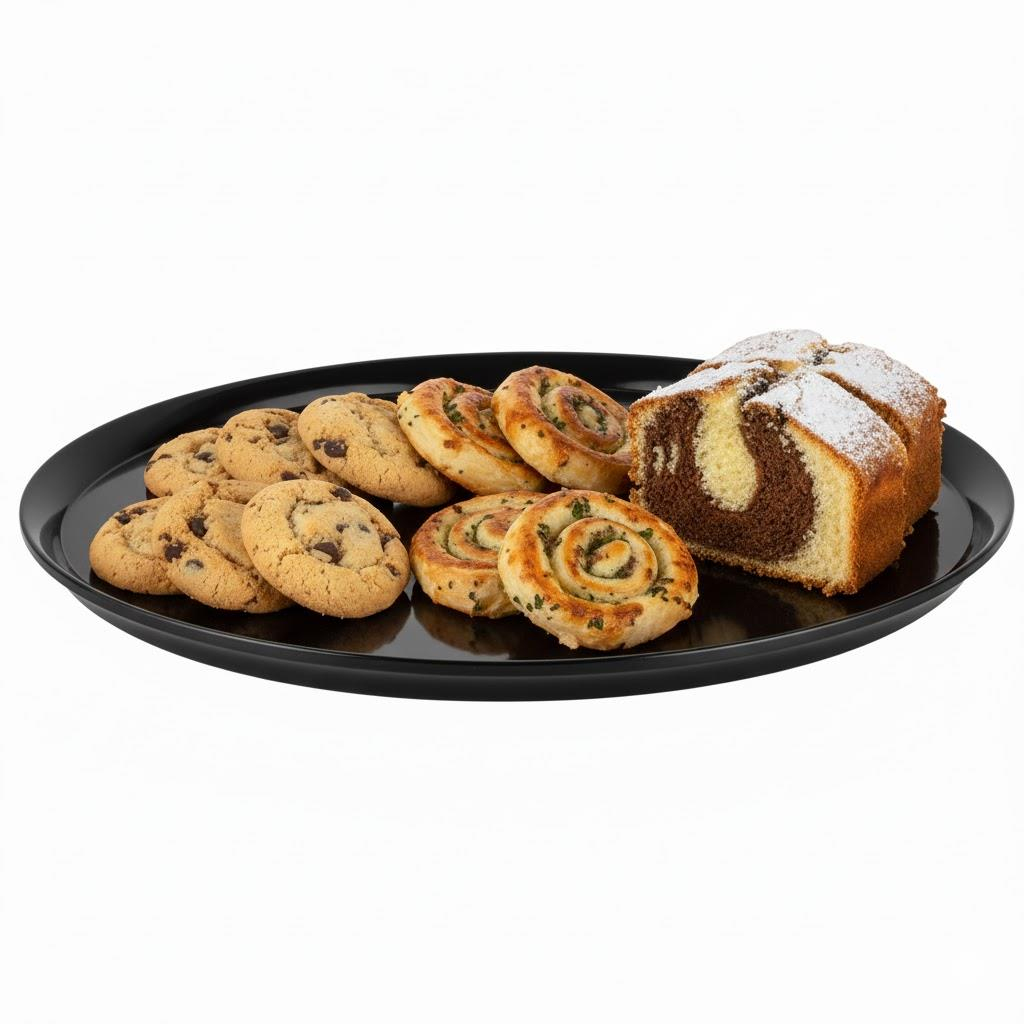 Göreme 532 Termostar Kırılmaz Melamin Pastahane Sunum Servis Tepsisi 33cm | ID2987