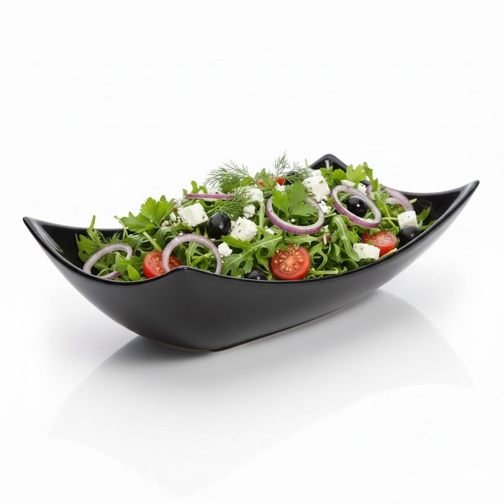 Göreme 539 Termostar Kırılmaz Melamin Servis Tabağı 28x15cm No:1| ID4926