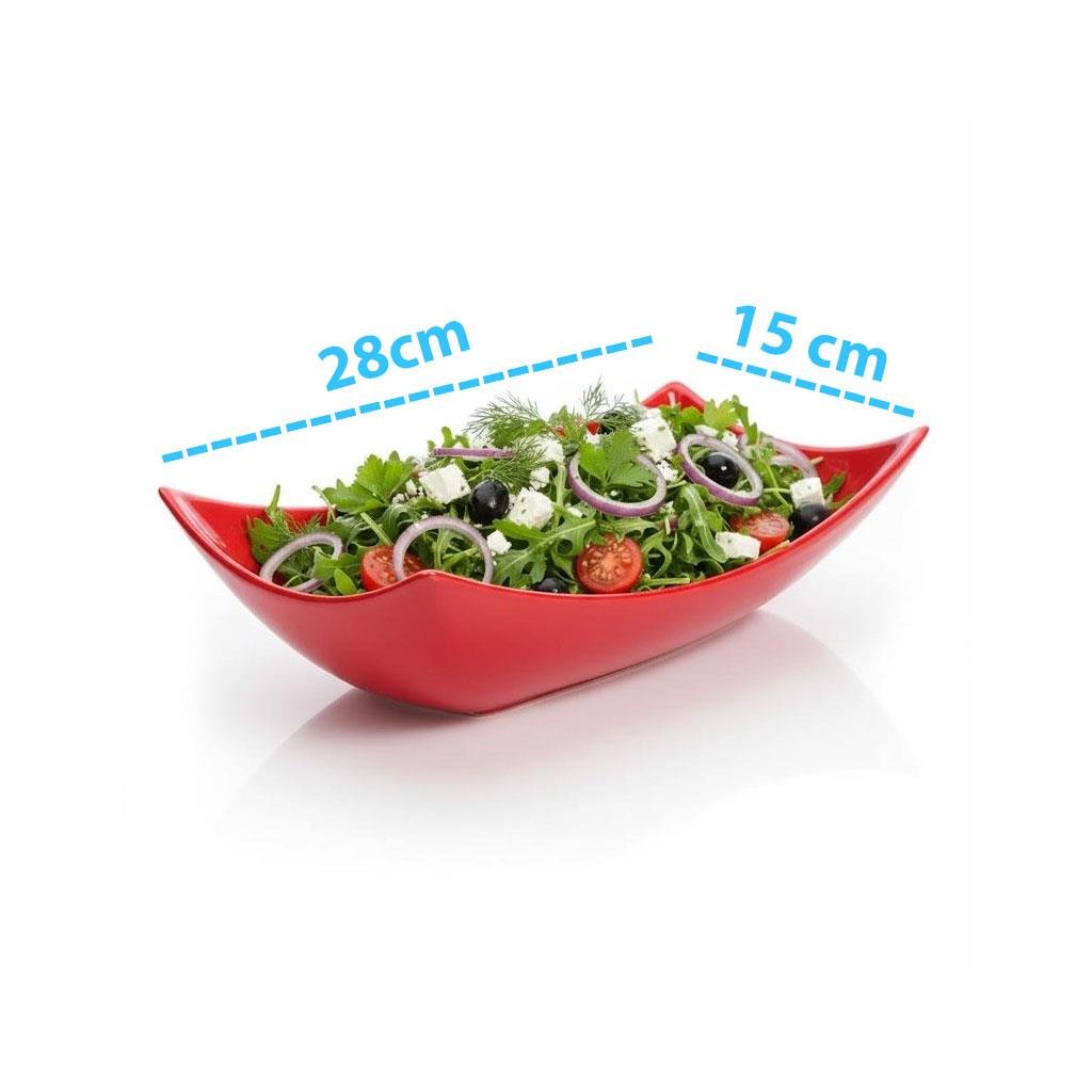 Göreme 539 Termostar Kırılmaz Melamin Servis Tabağı 28x15cm No:1| ID4926