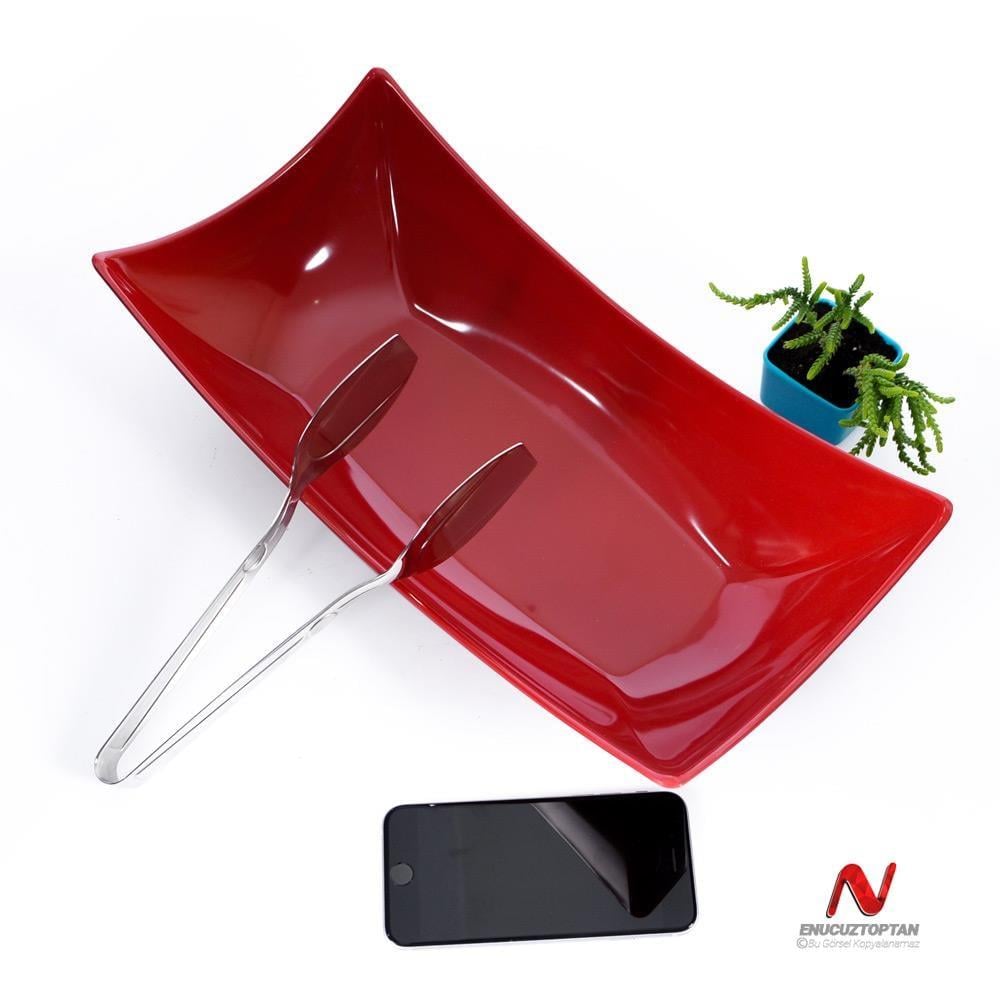 Göreme 540 Termostar Kırılmaz Melamin Servis Tabağı 38x19cm No:2 | ID4927