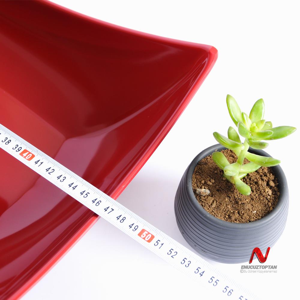 Göreme 541 Termostar Kırılmaz Melamin Servis Tabağı 47x26cm No:3 | ID4928