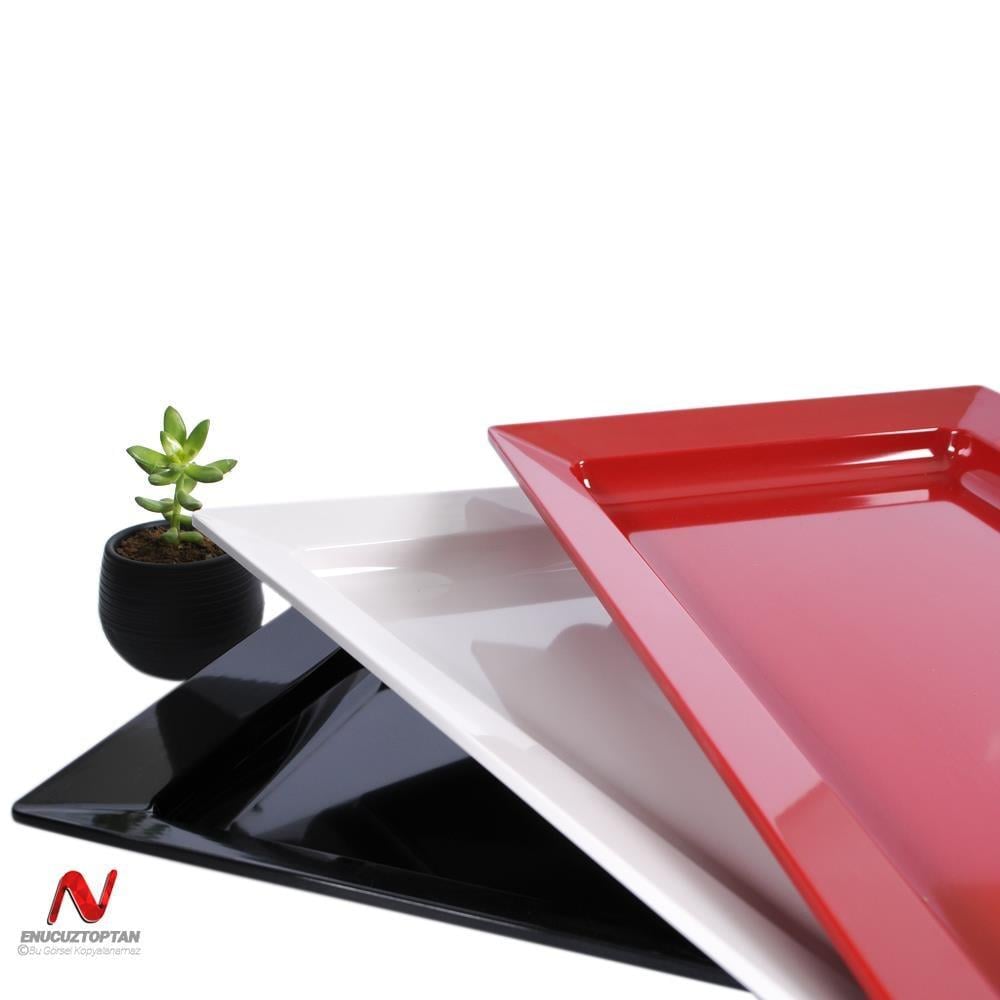 Göreme 548 Termostar Kırılmaz Melamin Açık Büfe Servis Tabağı 50x28cm | ID4925