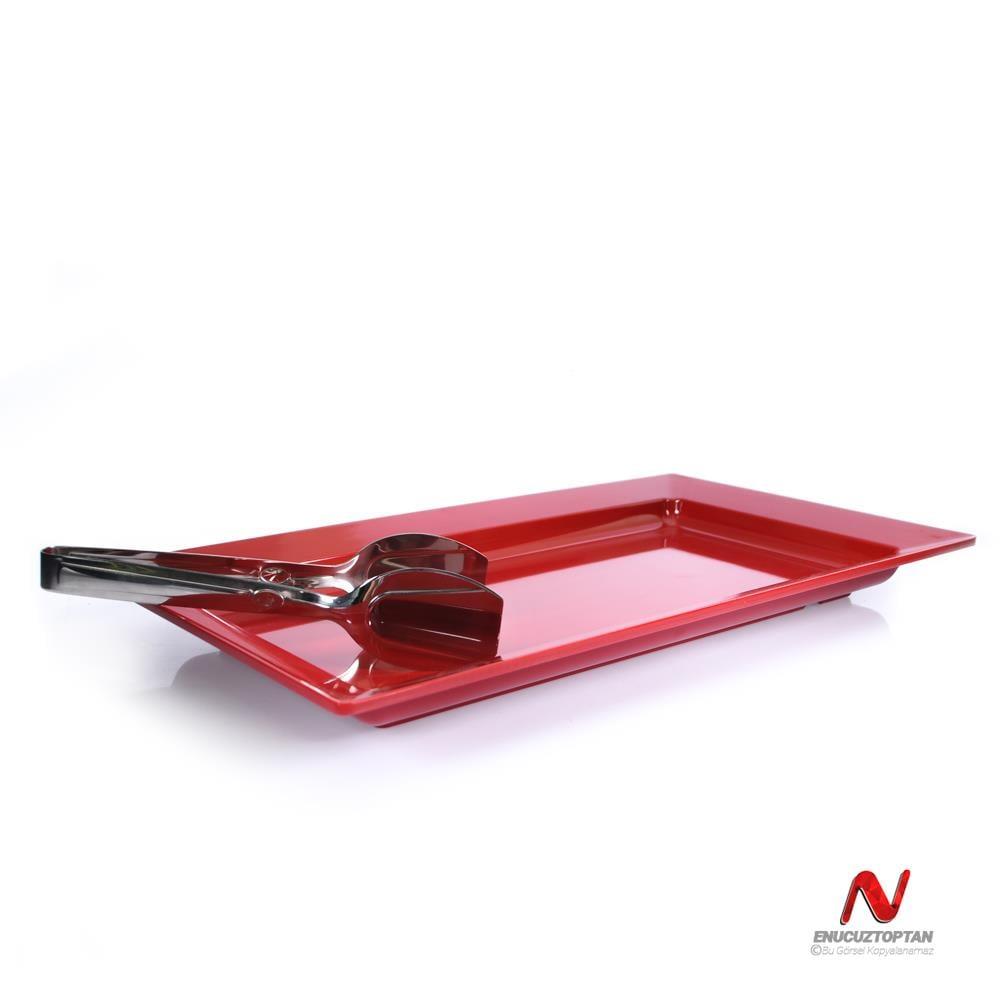Göreme 548 Termostar Kırılmaz Melamin Açık Büfe Servis Tabağı 50x28cm | ID4925