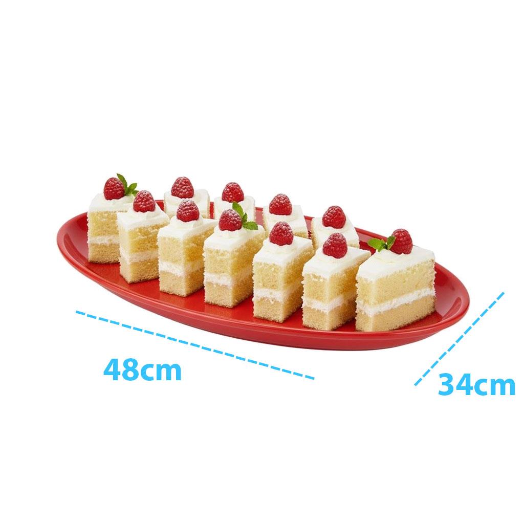 Göreme 558 Termostar Kırılmaz Melamin Oval Sunum Tabağı No:3 48cm | ID4917